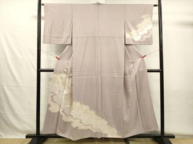 平和屋着物■訪問着 絞り 刺繍 道長貝桶花文 金銀彩 正絹 逸品 DABH5522ya
