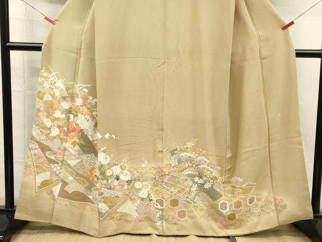 平和屋着物■豪華色留袖 作家物 花熨斗文 暈し染め 金彩 正絹 逸品 DABH5524ya