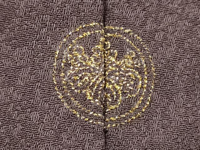 平和屋着物■訪問着 駒刺繍 地紙流水花文 鴛鴦 暈し染め 金彩 正絹 逸品 DABH5526ya