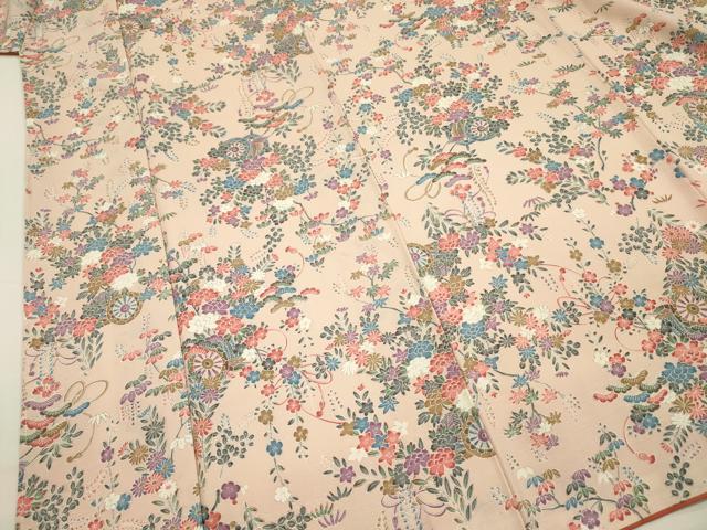平和屋着物■上質な小紋 花車文 正絹 逸品 DABH5540ya