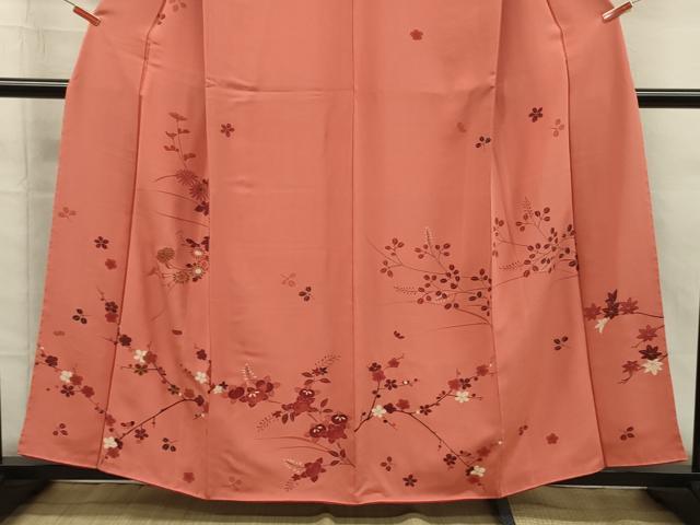平和屋着物■訪問着 駒刺繍 草花文 枝梅文 金彩 正絹 逸品 DABH5542ya