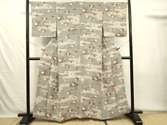 平和屋着物■訪問着 エ霞花文 金彩 正絹 逸品 DABH5567ya