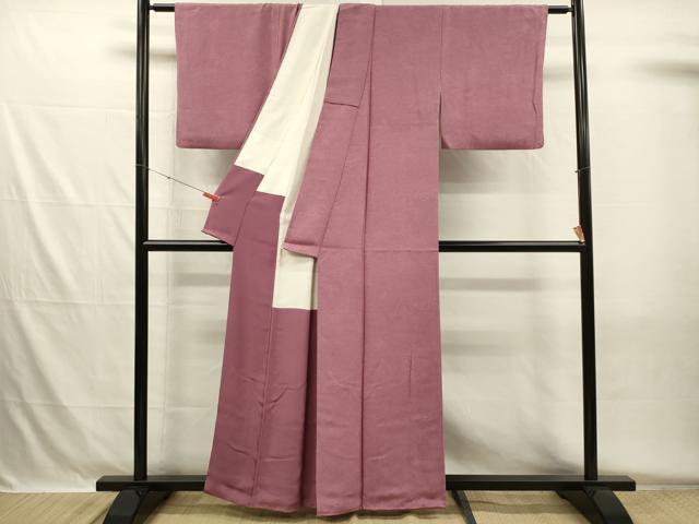 平和屋着物■江戸小紋 渡橋風景花文 正絹 逸品 DABH5569ya