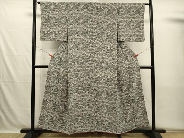 平和屋着物■上質な小紋 型染め 風景文 正絹 逸品 DABH5593ya