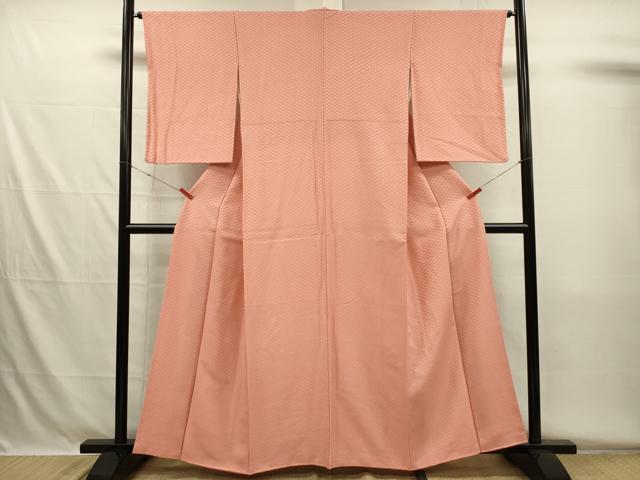 平和屋着物■上質な小紋 作家物 桜染 蜀江繋ぎ 正絹 逸品 DABH5596ya
