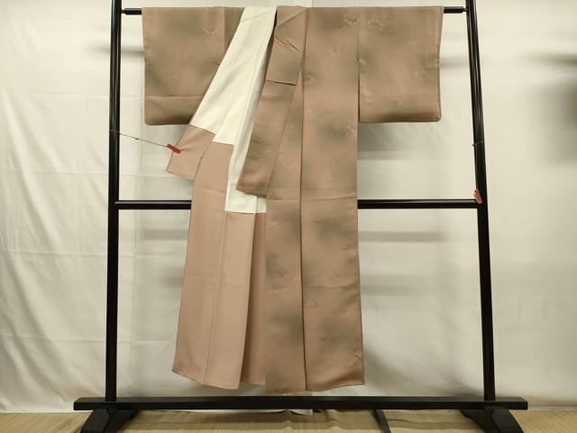 平和屋着物■上質な小紋 立波文 暈し染め 正絹 逸品 DABH5603ya