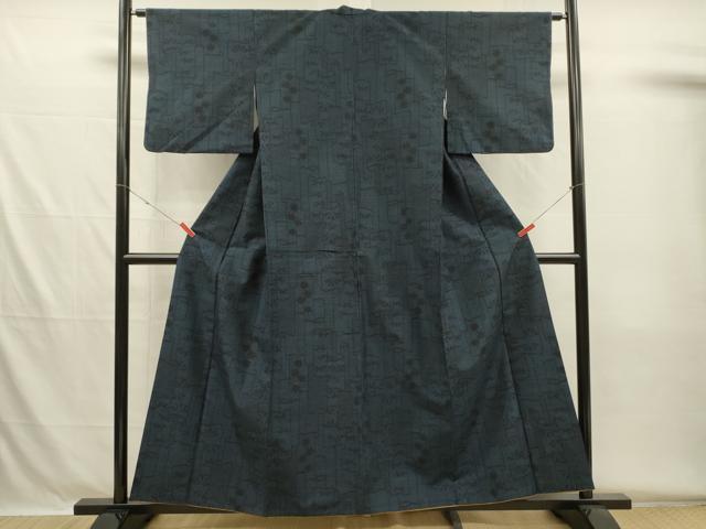 平和屋着物■上質な紬 抽象花文 正絹 逸品 DABH5613ya