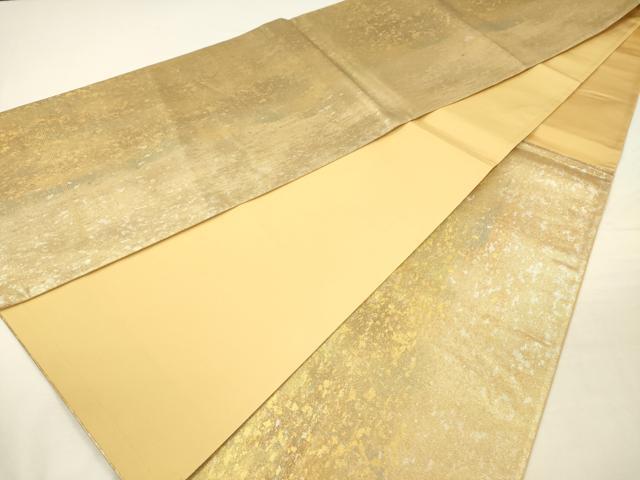 平和屋着物◎六通柄袋帯 霞文 金銀糸 引箔 正絹 逸品 DABH5661ya