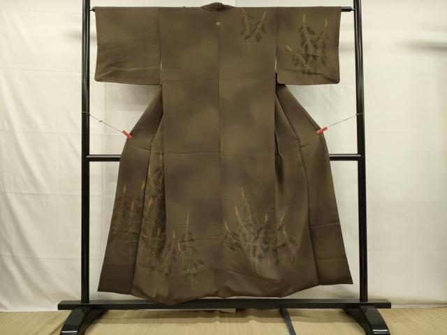 平和屋着物■訪問着 刺繍 草花文 暈し染め 三越扱い 正絹 逸品 DABH5670qa