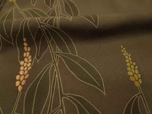 平和屋着物■訪問着 刺繍 草花文 暈し染め 三越扱い 正絹 逸品 DABH5670qa