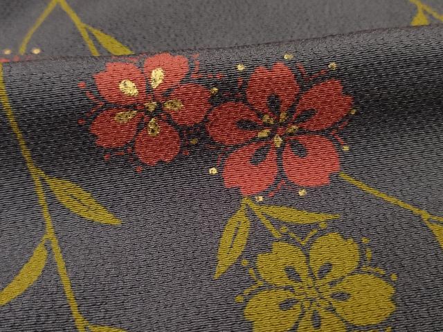 平和屋着物■上質な小紋 枝桜文 金彩 正絹 逸品 DABH5679ya