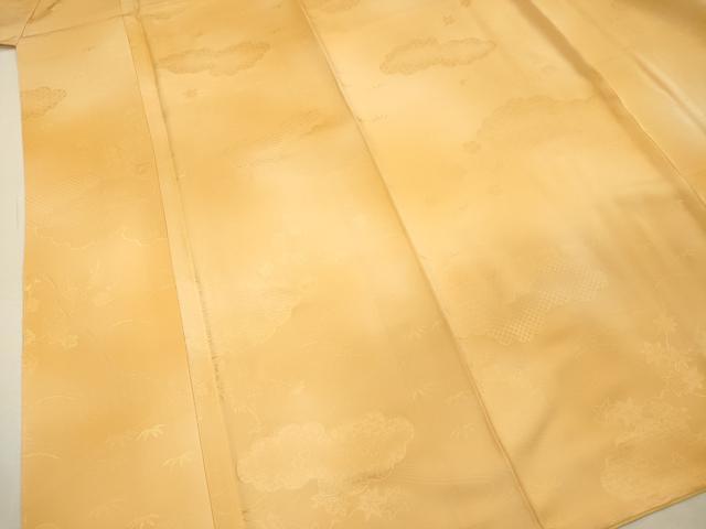 平和屋着物■上質な小紋 雲取り吉祥花地紋 暈し染め 正絹 逸品 DABH5703ya