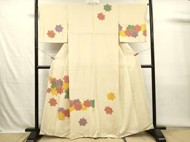 平和屋着物■訪問着 駒刺繍 舞楓文 金彩 正絹 逸品 DABH5706ya