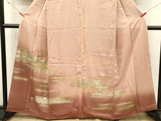 平和屋着物■訪問着 刺繍 飾花文 暈し染め 金彩 正絹 逸品 DABH5707ya