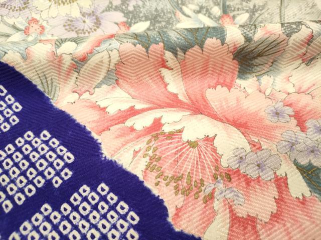 平和屋着物■豪華振袖 絞り 束ね熨斗牡丹文 金彩 正絹 逸品 DABH5708ya