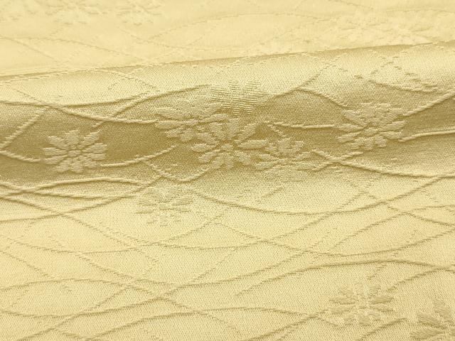 平和屋着物■上質な色無地 菊芝地紋 蒸栗色 正絹 逸品 DABH5709ya