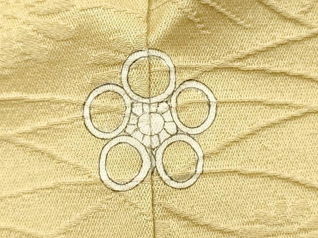 平和屋着物■上質な色無地 菊芝地紋 蒸栗色 正絹 逸品 DABH5709ya