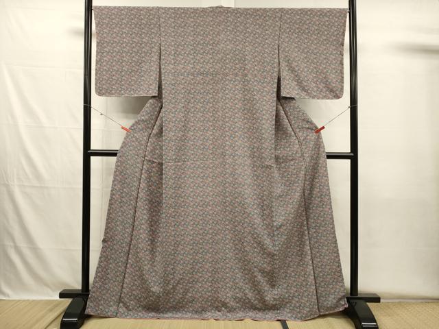 平和屋着物■上質な小紋 花尽くし 正絹 逸品 未使用 DABH5711ya