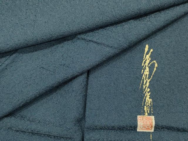 平和屋着物■江戸小紋 作家物 鮫小紋柄 正絹 逸品 DABH5733ya