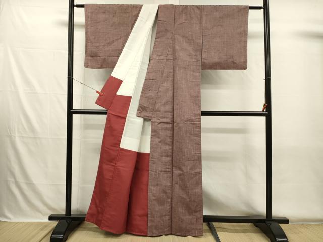 平和屋着物■上質な紬 霞文 正絹 逸品 DABH5734ya