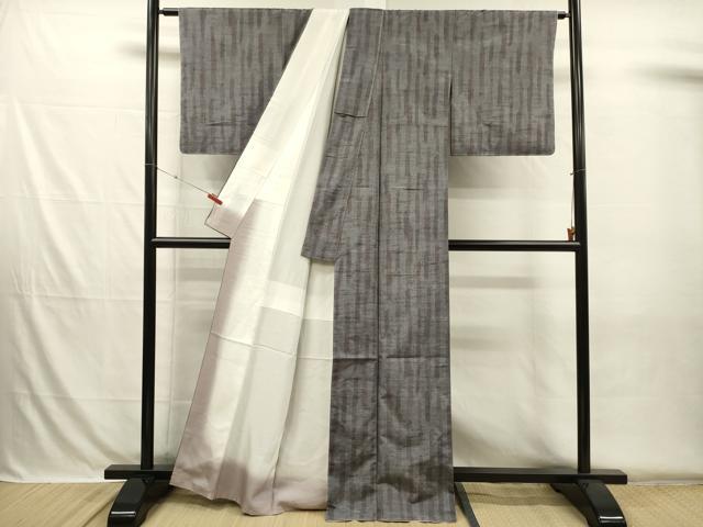 平和屋着物■上質な紬 間道 正絹 逸品 未使用 DABH5753ya