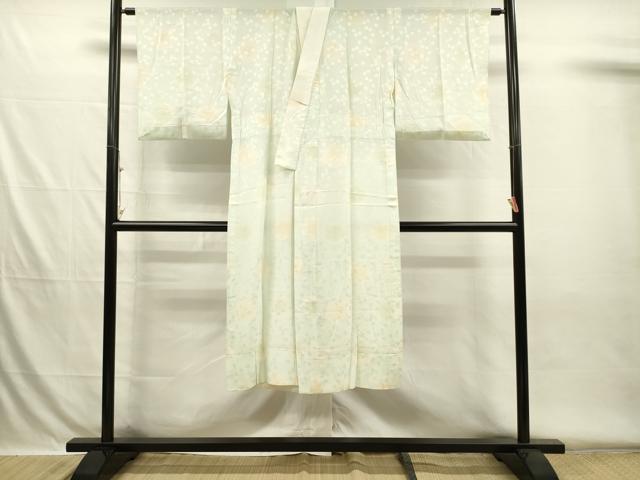 平和屋着物■長襦袢 単衣 舞花文 暈し染め 正絹 逸品 DABH5761ya