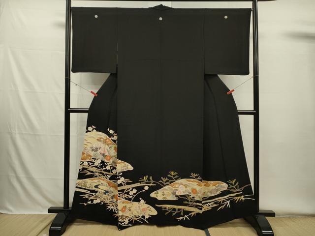 平和屋着物●男性　角帯　花丸間道　金糸　正絹　逸品　CABF8451hy 平和屋着物○九寸名古屋帯 駒刺繍 舞花文 金彩 正絹 逸品 CABE3745dy