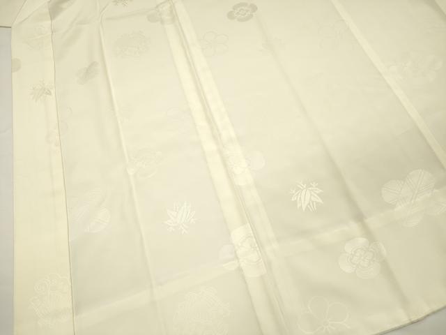 平和屋着物■長襦袢 無双仕立て 家紋地紋 生成り色 洗える着物 DABH5765ya