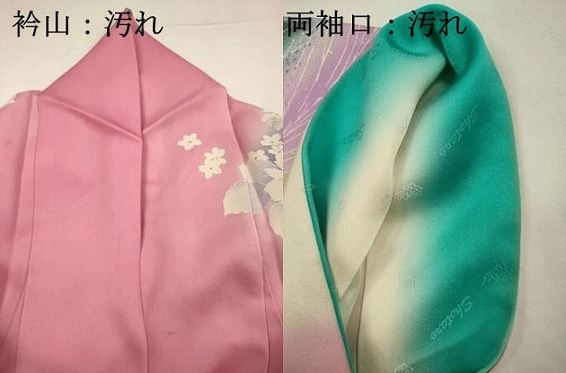 平和屋着物■豪華振袖 舞蝶孔雀羽文 暈し染め 金銀彩 正絹 逸品 DABH5771ya