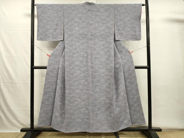 平和屋着物■上質な小紋 霞文 暈し染め 鬼しぼ縮緬 正絹 逸品 DABH5781ya