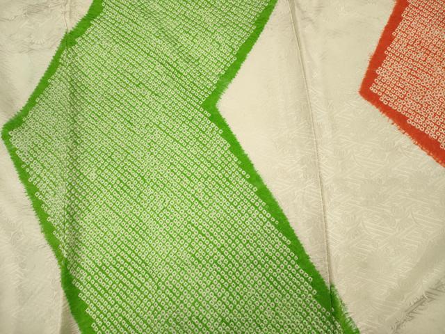 平和屋着物■豪華振袖 絞り 幾何学文 正絹 逸品 DABH5785ya
