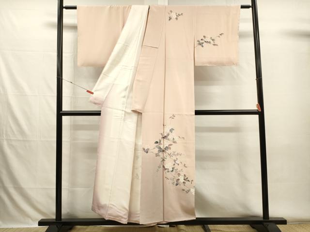 平和屋着物■訪問着 友禅 草花文 暈し染め 正絹 逸品 DABH5809ya