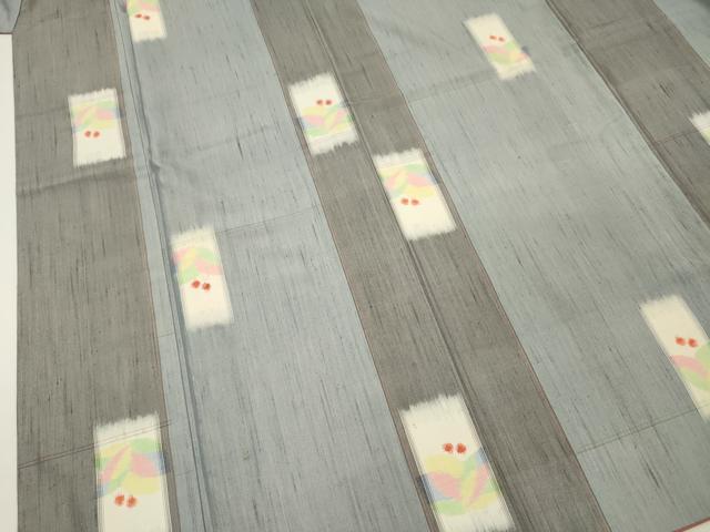 平和屋着物■上質な紬 草花間道 正絹 逸品 DABH5827ya