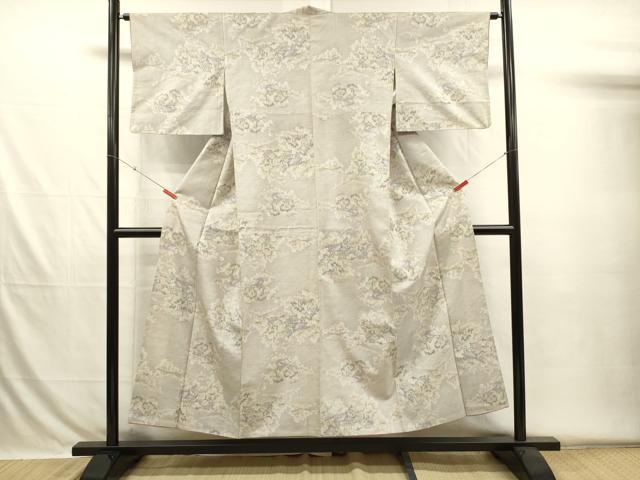 平和屋着物■上質な紬 風景花文 正絹 逸品 DABH5828ya