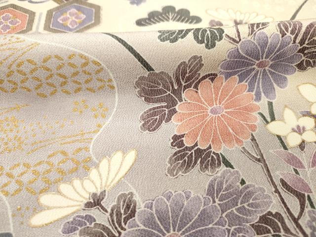平和屋着物■訪問着 流水鴛鴦花文 暈し染め 金彩 正絹 逸品 DABH5829ya