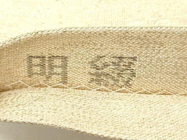 平和屋着物◎明綴れ 太鼓柄袋帯 箔散らし プラチナ箔 正絹 逸品 DABH5861ya