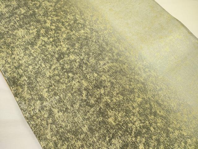平和屋着物◎全通柄袋帯 霞文 金糸 引箔 正絹 逸品 DABH5876ya