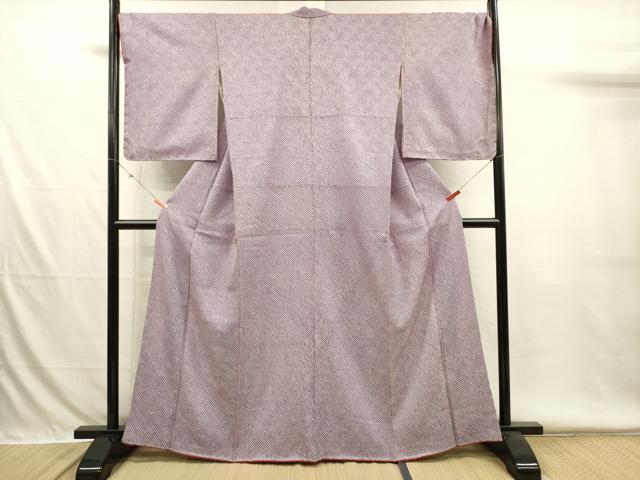 平和屋着物■大変加工の良い総絞り小紋 正絹 逸品 DABH5898ya