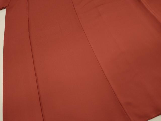 平和屋着物■上質な色無地 紅樺色 正絹 逸品 DABH5910ya