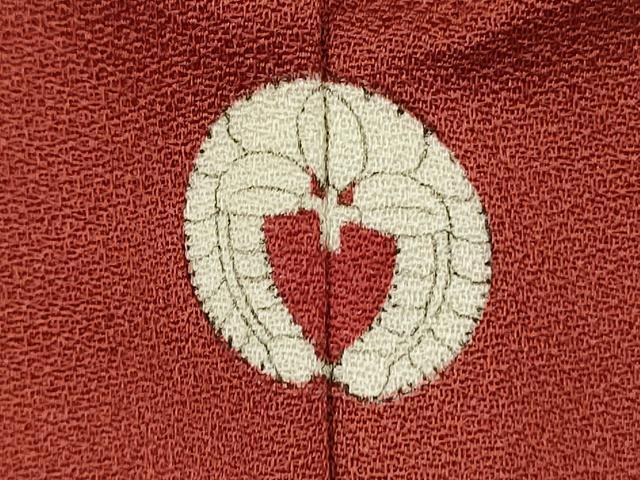 平和屋着物■上質な色無地 紅樺色 正絹 逸品 DABH5910ya