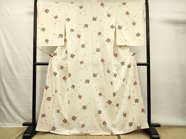平和屋着物■上質な小紋 舞花文 金彩 正絹 逸品 DABH5913ya