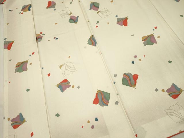 平和屋着物■上質な小紋 舞花文 金彩 正絹 逸品 DABH5913ya