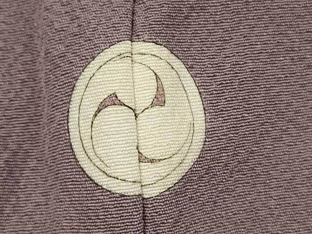 平和屋着物■上質な色無地 霞地紋 鳩羽鼠色 正絹 逸品 DABH5917ya