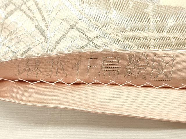 平和屋着物◎六通柄袋帯 琳派花鳥絵図 プラチナ二重箔 正絹 逸品 DABH5946ya