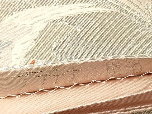 平和屋着物◎六通柄袋帯 琳派花鳥絵図 プラチナ二重箔 正絹 逸品 DABH5946ya