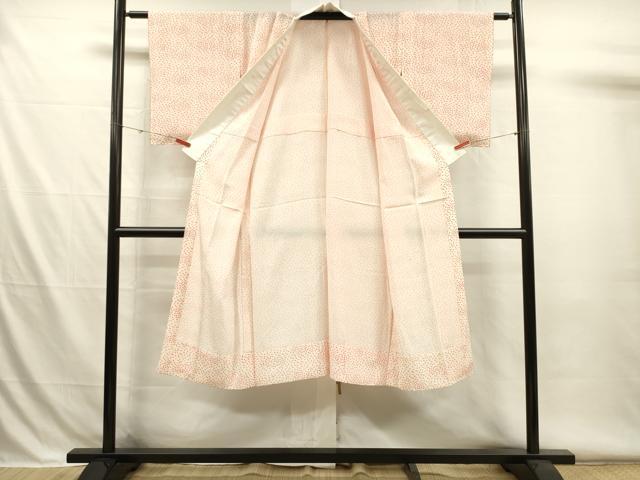 平和屋着物■長襦袢 無双仕立て 舞桜文 正絹 逸品 DABH5971ya