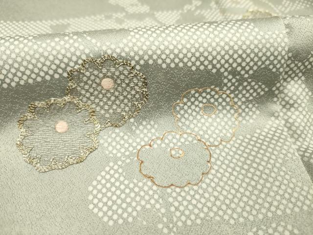 平和屋着物■訪問着 訪問着 駒刺繍 エ霞菊文 金彩 正絹 逸品 DABH5974ya