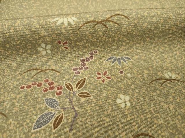 平和屋着物■上質な小紋 南天花文 正絹 逸品 DABH5979ya