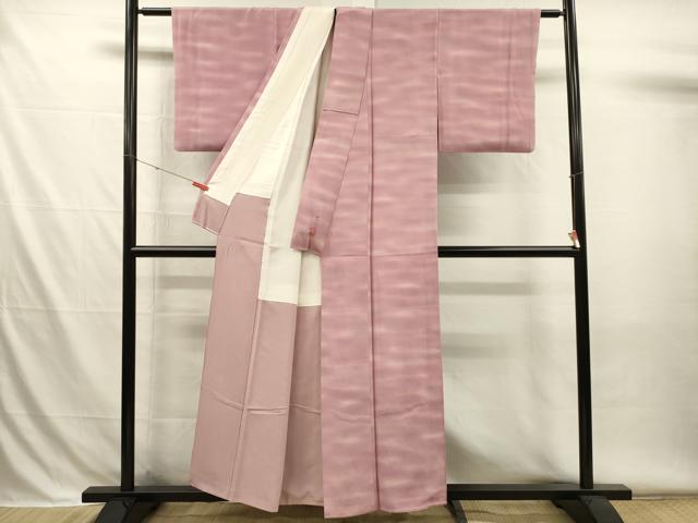 平和屋着物■虹色創家 本郷大田子 小紋 霞文 暈し染め 正絹 逸品 DABH5982ya