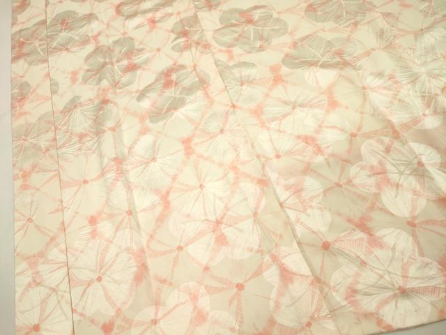 平和屋着物■長襦袢 袷 絞り 舞梅文 正絹 逸品 DABH5996ya